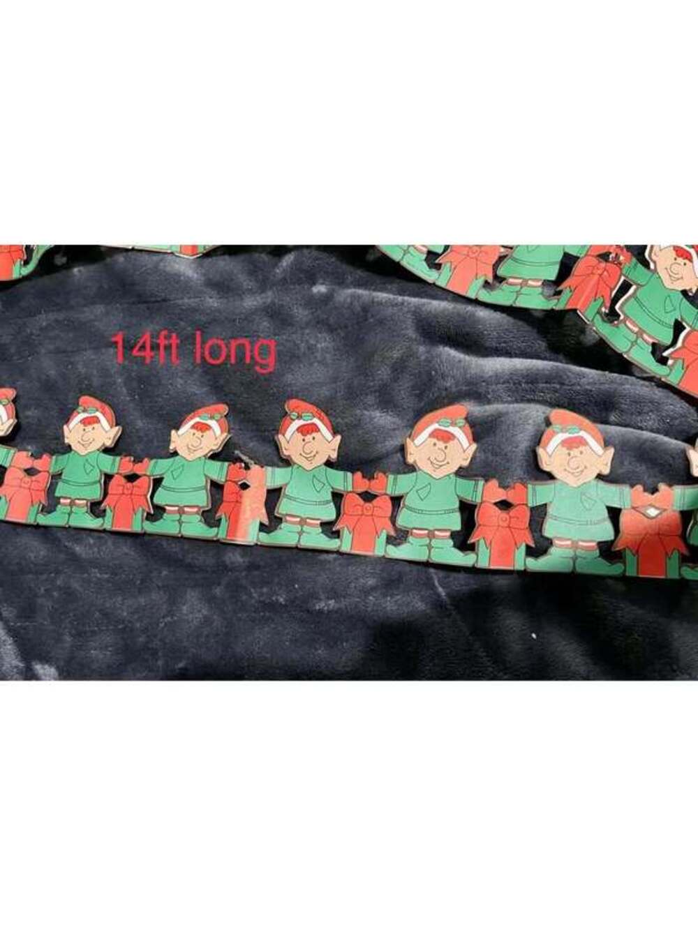 very rare shelf trim paper garland. elves